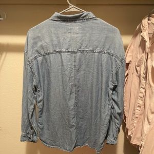 American eagle oversized denim shirt